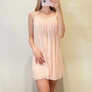 Abercrombie Pastel Pink Chiffon Shift Dress